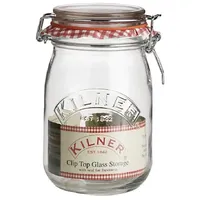 Kilner Einmachglas mit Bügelverschluss, 1 Liter,