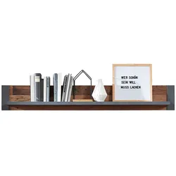 Innostyle Cardiff Wandboard Holzwerkstoff Used Style Optik Dark 133x20x22 cm - Used Style Dark