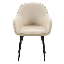 CLP 2er Set Esszimmerstühle Boise Stoff taupe