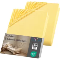 Nyvi Kinder Spannbettlaken Junior für Kinderbettmatratzen bis 12cm Höhe