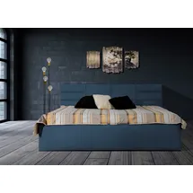 Halmon Schlafkomfort Betten Madera 180 x 200 cm Blau