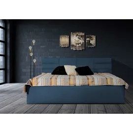 Halmon Schlafkomfort Betten Madera 180 x 200 cm Blau