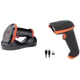 Tera Barcode-Scanner Bildsensor 2D 1D QR Wireless 2,4 GHz mit Ladestation USB-Kabel Digitaler-Bildscanner & Barcode Scanner 1D 2D QR Wireless Kabellos 2,4 GHz + Wired USB 2,0 Kabelgebunden Handscanner