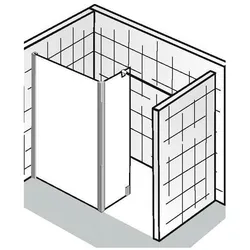 HSK Walk In Atelier Frontelement + Seitenteil