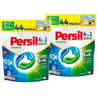 Persil Tiefenrein 4in1 DISCS 88 WL (2 x 44 Waschladungen), Universal Waschmittel mit Tiefenrein Technologie, Vollwaschmittel für reine Wäsche und hygienische Frische für die Maschine