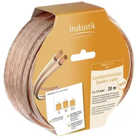 in-akustik Star Lautsprecherkabel 2x 1,5 mm2 Ring 20 m (20 Stück/Karton)