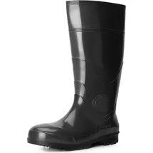 Ladeheid Gummistiefel Herren hoch Erwachsene wasserdichte Regenschuhe LA-914 (Schwarz, 41 Eu)