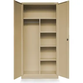Jan Nowak Metallschrank Büroschrank 185 x 90 x 45 cm Beige