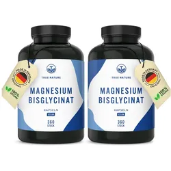 Magnesium Kapseln Vegan - Magnesium Bisglycinat, Made in DE 720 St