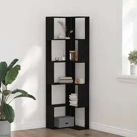 vidaXL Eckregal 50 x 50 x 179 cm Schwarz Eiche