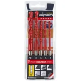 Alpen Multicut 5-teilig Bohrer Ø 4/5/6/8/10 mm