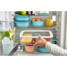 Mepal Modula Frühstücksdose XXL weiß 48 x 20 x 10 cm 4800 ml 2-teiliges Set