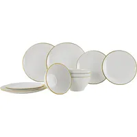 gimex Linea Line Geschirrset 12-tlg. gold