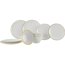 gimex Linea Line Geschirrset 12-tlg. gold