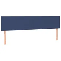 VidaXL Kopfteile 2 Stk. Blau 90x5x78/88 cm Stoff