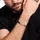 Thomas Sabo Herrenarmband mit schwarzen Onyx-Beads und Kettengliedern aus geschwärztem 925er Sterlingsilber A2088-507-11-L19V Größe 19 cm