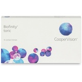 CooperVision Biofinity Toric 6 St. / 8.70 BC / 14.50 DIA / -8.00 DPT / -1.25 CYL / 180° AX