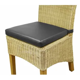 Sedex 2x Sitzpolster LARISSA Kunstleder Schwarz