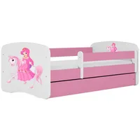 Raumhirsch furniture Kinderbett, Rosa, Holzwerkstoff, Holzwerkstoff, 1 Schubladen, 80x160