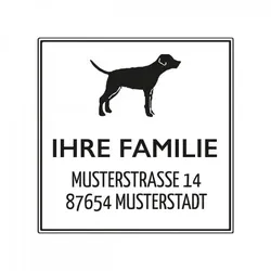 Monogrammstempel - Hund - Trodat 4924