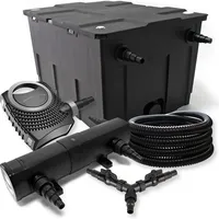 Wiltec SunSun, Brunnen + Gartenteich, Teichfilter Set 60000l 36W,