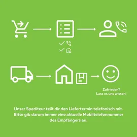 GAH Alberts Alberts Doppelstabmattenzaun Nexus, Höhe 160 cm, Länge 8 m, 2 m Matte, anthrazit, zum Einbetonieren - Dunkelgrau