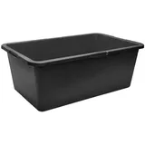 Garronda Mörtelkasten Rechteckig Mörtelkübel Kunststoffwanne stabile Maurerkübel GD-0169, (Set, 3-tlg., 3), Mischen von Beton, Mörtel, Gips, Kleber, Sand, Erde, Wasser, Schutt schwarz 49 cm x 78 cm x 29 cm