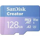 SanDisk Creator MicroSDXC-Karte - 128 GB mit SD-Adapter
