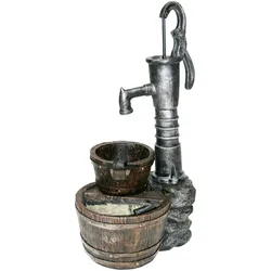 Gartenbrunnen UBBINK "Wasserspiel Las Vegas", braun (braun, grau), Polyresin, Wasserspiele