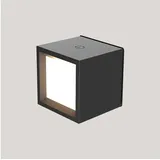 Licht-Erlebnisse Led Wandleuchte Dimmbar Mit Touch Schalter Akku B: 7,5 Cm Klein Eckig 3000 K Ohne Bohren Wandlampe Innen
