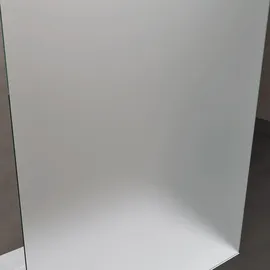 doporro Duschwand Duschtrennwand 140x200 Walk-In Dusche mit Doppel-Stabilisator aus Echtglas 10mm ESG-Sicherheitsglas Vollsatiniert - milchig