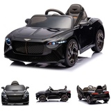 KIKKABOO Kinder Elektroauto Bentley Bacalar EVA-Reifen MP3, USB, 2 Motoren schwarz