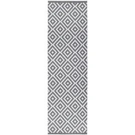 OTTO home Ronda Wendeteppich 80 x 250 cm Grau/Weiß