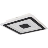 ETC Shop LED Deckenleuchte Wohnzimmerlampe Esszimmerleuchte, Metall Acryl weiß, dimmbar Fernbedienung App-/Sprachsteuerung Smart RGB CCT Memory, 34W 1700Lm