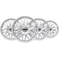 Sparco SPC1496SV Set Wheel Covers Roma 14-inch Silver