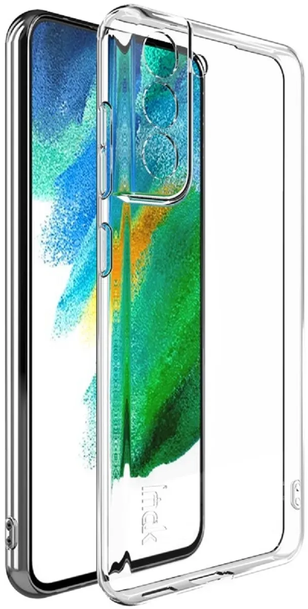 Schutzhülle für Samsung Galaxy S21 FE Kamera Handyhülle Case Cover Tasche Transparent Smartphone Bumper ANTI-SHOCK/ ANTI-STOß