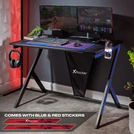X Rocker Ocelot Gaming-Tisch Aluminium Carbon schwarz
