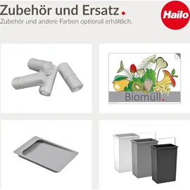 HAILO Inneneimer 10 l Dunkelgrau