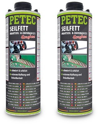 Petec 2x 1 L Seilfett Saugdose [Hersteller-Nr. 73610]