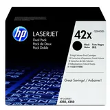 HP 42X schwarz 2er Pack (Q5942XD)