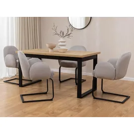 s-style möbel Vela Cord grau