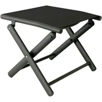Mojawo Mojawo® Garten Klapphocker Fußhocker Metall - Textilen Anthrazit