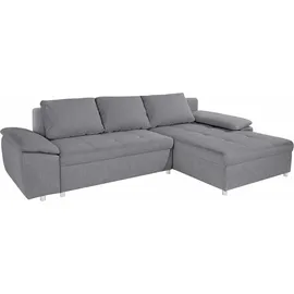 sit&more Ecksofa »Labene L-Form« wahlweise mit Bettfunktion und Bettkasten, auch als XXL-Variante grau