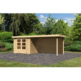 Karibu Gartenhaus Askola 3 mit 280 m, Rückwand