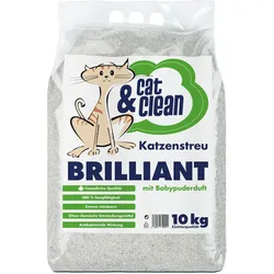 Cat & Clean Brilliant mit Babypuderduft 10kg Katzenstreu