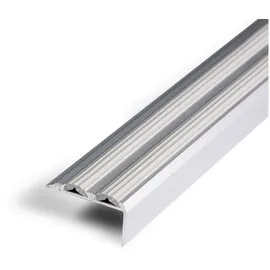 casa pura Treppenkantenprofil | Power Grip | Doppel-gummieinlage | Grau