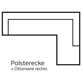 Home Affaire "Cardoso L-Form", grau (anthrazit), B:250cm H:90cm T:175cm, Struktur imprägniert (100% Polyester);Luxus-Microfaser ALTARA NUBUCK (100% Polyester);Struktur (52% Polyester, 35% Polyacryl, 13% Baumwolle);Luxus-Microfaser weich (90% Polyester,