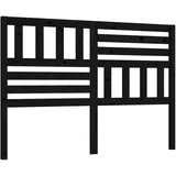 vidaXL Kopfteil Schwarz 166x4x100 cm Massivholz Kiefer
