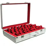 Yudu Uhrenbox Uhrenkoffer Schaukasten für 24 Uhren Armbände rot