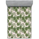 ABAKUHAUS Spannbettlaken Polyester 160 x 200 cm grün